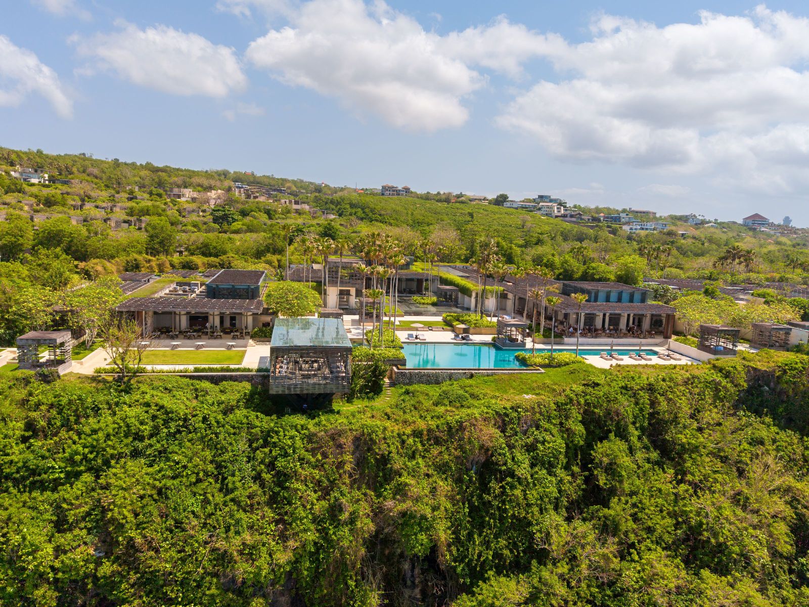 Cliff-top villas above the Bukit coast